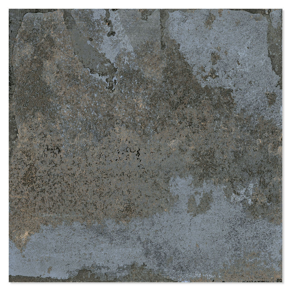 Gulvflis Brooklyn Metallic Blå Matt 120x120 cm